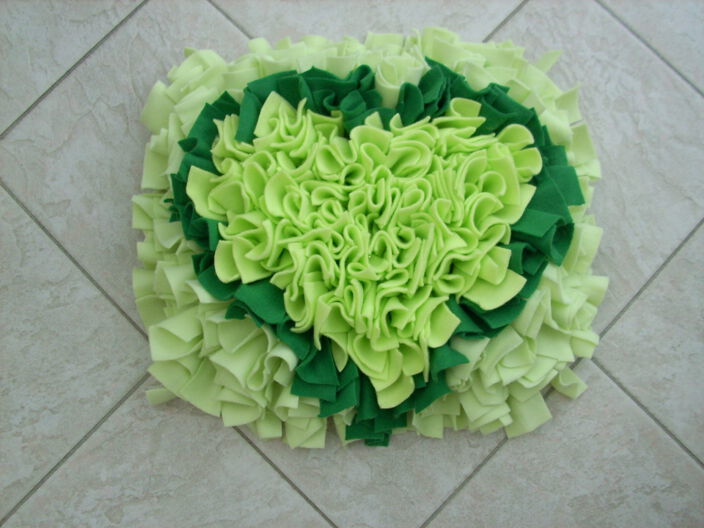 Schnüffelteppich | Modell Herz in grün