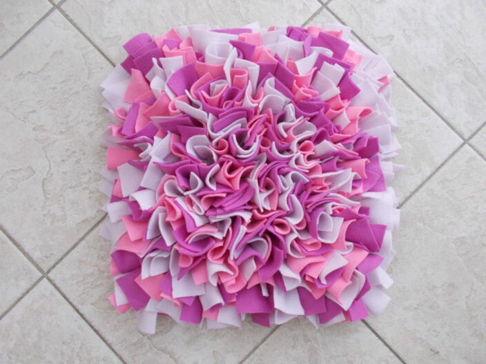 Schnüffelteppich | Modell Pinktöne mit einem zarten Rosa